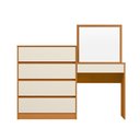 Ver imagem 5 de Cômoda Penteadeira Duo 4 Gavetas Albatroz