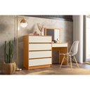 Ver imagem 2 de Cômoda Penteadeira Duo 4 Gavetas Albatroz