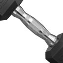 Ver imagem 3 de Halter Peso 7,5kg Sextavado Dumpbell Emborrachado Cromado Academia Exercicio Musculaçao Fortalecimen