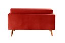 Ver imagem 4 de Sofá Namoradeira 2 Lugares Luma - Suede Vermelho