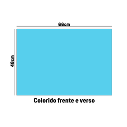 Pacote de Papel Color Set 48 X 66cm Azul Claro C/ 20 - Ridet - 3