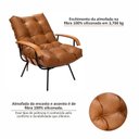 Ver imagem 6 de Poltrona de Ferro e Madeira, Estofada com Braço Costela Living Outdoor Espresso Móveis