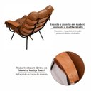 Ver imagem 5 de Poltrona de Ferro e Madeira, Estofada com Braço Costela Living Outdoor Espresso Móveis
