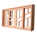 Ver imagem 4 de Janela de Madeira Vitro de Correr Diamante Reto Padrão Cedro Batentes de 14 Cm - 1.40 (l) X 1.20 (a)