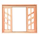 Ver imagem 2 de Janela de Madeira Vitro de Correr Diamante Reto Padrão Cedro Batentes de 14 Cm - 1.40 (l) X 1.20 (a)
