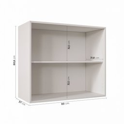 Cozinha Modulada 4 Peças 2 Aéreos 2 Balcões Arizona Cabecasa Madeiramadeira - 7