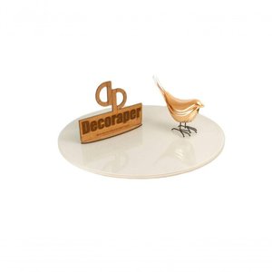 Somente Tampo para Mesa de Jantar com 140cm e Vidro Off White