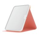 Ver imagem 1 de Espelho Maquiagem Led Rosa Portátil Touch Recarregável Usb