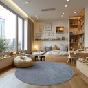 Ver imagem 2 de Tapete 130cm Redondo para Sala de Estar