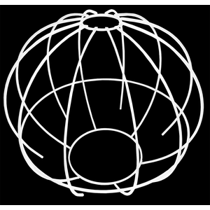 Cupula de Aramado Spider Branca para Pendentes e Abajures G