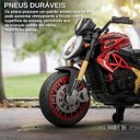 Ver imagem 2 de Mini Moto Elétrica Infantil Racer 12v Baby Style Vermelha Bateria Recarregável Brinquedo Seguro Dive