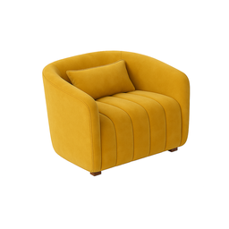 Poltrona Decorativa Lilian Veludo Mostarda - Londrilar - 3