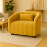 Poltrona Decorativa Lilian Veludo Mostarda - Londrilar - 1