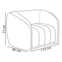 Poltrona Decorativa Lilian Veludo Mostarda - Londrilar - 5