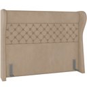 Ver mais imagens de Kit Cabeceira Cama Box Casal 195 Cm Madrid com Puff Recamier Santorini P05 Veludo Bege - Lyam Decor