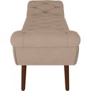 Ver imagem 7 de Kit Cabeceira Cama Box Casal 195 Cm Madrid com Puff Recamier Santorini P05 Veludo Bege - Lyam Decor