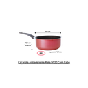 Ver imagem 6 de Transforme Suas Refeições com a Caçarola Antiaderente Nº20 com Tampa de Vidro e Cabo de Baquelite Lu