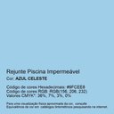 Ver imagem 2 de Rejunte Piscina Impermeável Cor Azul Celeste 1kg