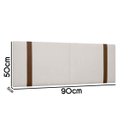Ver imagem 5 de Painel Suspenso Cabeceira Dobrável Pietro para Cama Box Solteiro 90cm Boucle:bouclê Bege Marfim