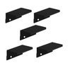 Kit 5 Puxador para Móveis Sottile 32 Mm Zen Preto Sobrepor para Mdf 18mm - 1