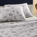 Ver imagem 3 de Jogo de Cama Queen 4 Peças Altenburg Malha Fio Penteado Celeste