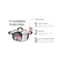 Ver imagem 3 de Frigideira com Tampa Tramontina Duo Silicone em Aço Inox 20 cm 2,1L Compatível com Indução