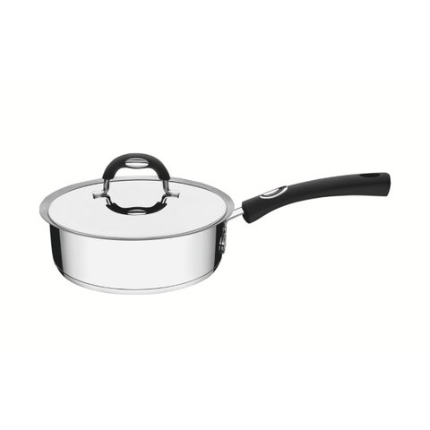 Frigideira com Tampa Tramontina Duo Silicone em Aço Inox 20 cm 2,1L Compatível com Indução