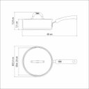 Ver imagem 4 de Frigideira com Tampa Tramontina Duo Silicone em Aço Inox 20 cm 2,1L Compatível com Indução