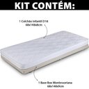 Ver imagem 2 de Mini Cama Montessoriana Solteiro + Colchão Infantil 148x68x17cm BF Colchões
