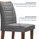 Ver imagem 6 de Conjunto Sala de Jantar Tampo 170x90cm Vidro/MDF Genova com 6 Cadeiras Smart Plus