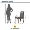Ver imagem 4 de Conjunto Sala de Jantar Tampo 170x90cm Vidro/MDF Genova com 6 Cadeiras Smart Plus