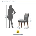 Ver imagem 4 de Conjunto Sala de Jantar Tampo 170x90cm Vidro/mdf Genova com 6 Cadeiras Smart Plus