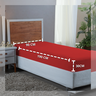 Lençol Solteiro 400 Fios Poliéster Infantil com Elástico Beliche:vermelho - 2