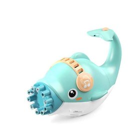 Kit 1 Golfinho Bolha Sabão Criança Infantil+ 3 Pilha Azul 8 - 1