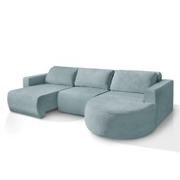 Sofá Orgânico Encantus 3 Lugares para Sala 2,92 Cm Azul Redenobre - 4