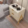 Mesa de Cabeceira Retrô com 2 Gavetas Asher 63cm - 5