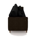Ver imagem 6 de Sofá Montecarlo 2 Lugares 192cm Veludo/pu Preto/marrom