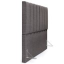 Ver imagem 4 de Kit Cabeceira Cama Box Casal 140cm Calçadeira Recamier Baú Dália W01 Linho Cinza Escuro - Lyam