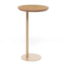 Ver imagem 1 de Mesa Lateral Sait 40 Cm X 67 Cm Tauari/dourado