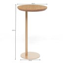 Ver imagem 2 de Mesa Lateral Sait 40 Cm X 67 Cm Tauari/dourado