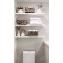 Prateleira Decorativa Mdf Branco 120x30 Suporte Invisível - 4