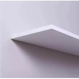 Prateleira Decorativa Mdf Branco 120x30 Suporte Invisível - 1