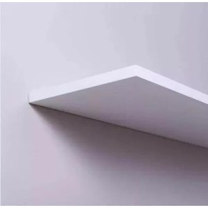 Prateleira Decorativa Mdf Branco 120x30 Suporte Invisível