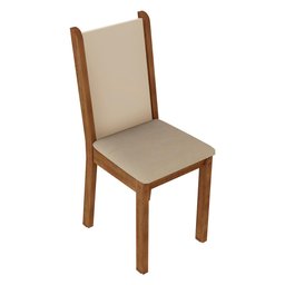 Kit 4 Cadeiras de Jantar 4291 Madesa Rustic/crema/sintético Bege - 3