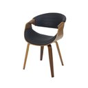 Ver imagem 1 de Cadeira Nicole com Assento Ergonômico em Pu e Estrutura em Madeira, Design Moderno e Confortável