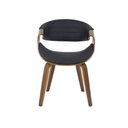 Ver imagem 2 de Cadeira Nicole com Assento Ergonômico em Pu e Estrutura em Madeira, Design Moderno e Confortável