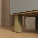 Ver imagem 7 de Cozinha 205cm MDF 15mm com Portas de Vidro Érica Bege/Amendoa/Acqua