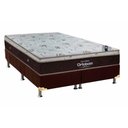 Ver imagem 1 de Cama Box Casal: Colchão Molas SuperPocket Ensacadas Ortobom Sleep King Látex + Base CRC Suede