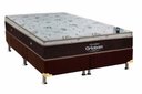 Ver imagem 1 de Cama Box Casal: Colchão Molas SuperPocket Ensacadas Ortobom Sleep King Látex + Base CRC Suede
