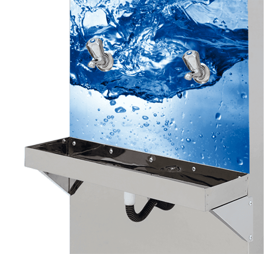 Bebedouro Industrial Adesivado de Coluna 50 Litros Inox Blue Bebedouros Bbc50lad 127v - 3